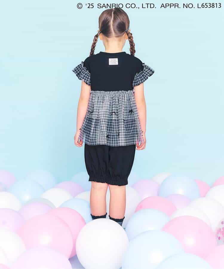 Japanese Ampersand x Sanrio Bow-knot Tulle Two-Piece Set (80-140cm) for Girls Spring TOPS PANTS (Other Brands)