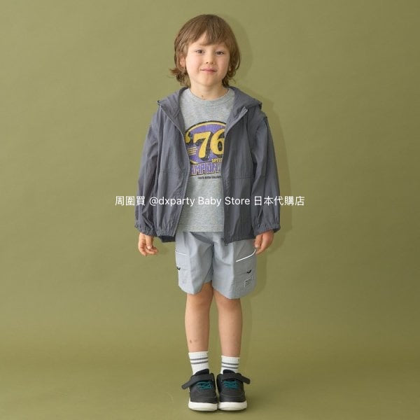 Japanese children's clothing b・R# 2Way vest with detachable sleeves (100-150cm) for boys and girls, spring and summer outerwear
