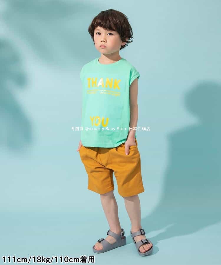 Japanese children's clothing BREEZE sleeveless printed top 80-140cm boys/girls summer TOPS