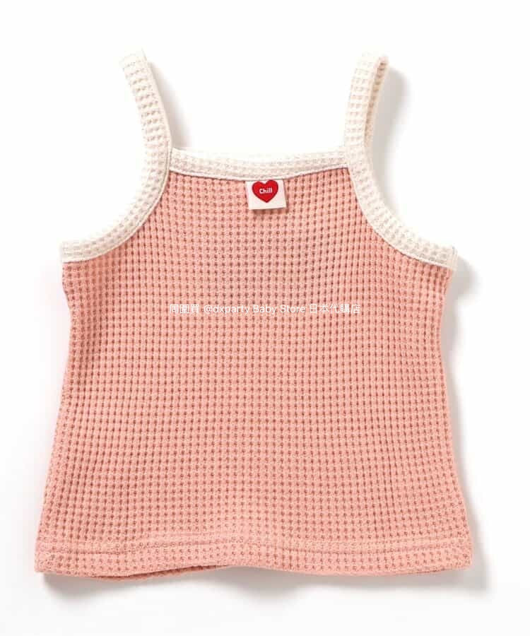 Japanese children's clothing BREEZE waffle camisole top 80-140cm girls summer TOPS