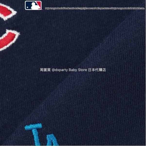Japanese children's clothing pe#main x MLB logo embroidered short-sleeved top 80-130cm boys/girls summer TOPS
