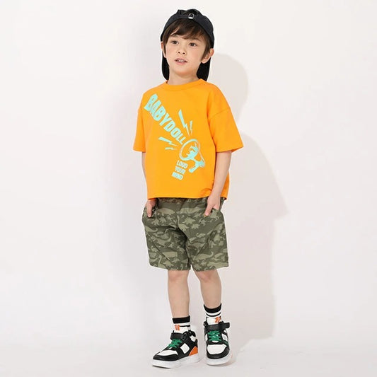Japanese BDL x Disney parent-child print tops (80-150cm) for boys and girls (summer TOPS)