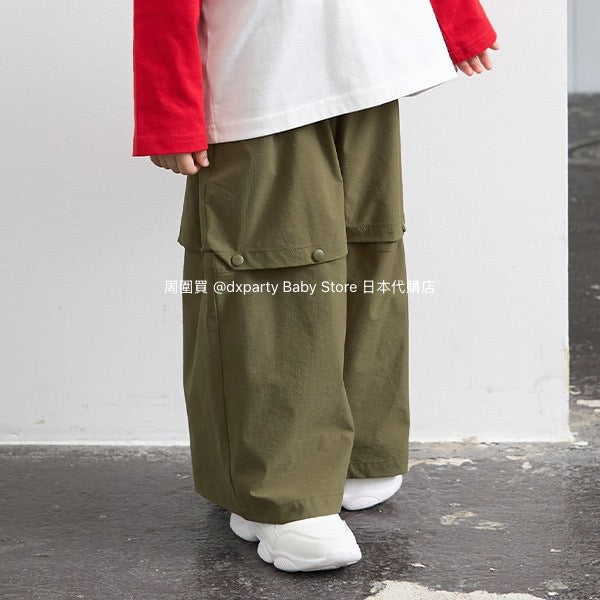 Japanese children's clothing b・R# 2Way detachable shorts loose stretch pants 100-150cm boys/girls spring and summer PANTS