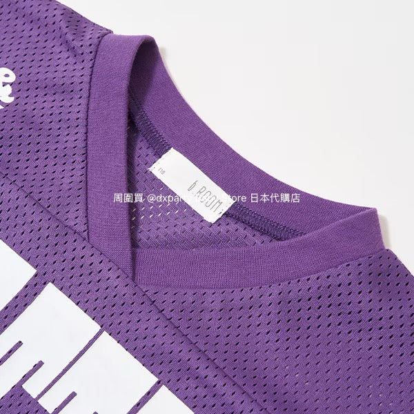 Japanese children's clothing b・R# V-neck mesh sports top 100-150cm boys/girls summer TOPS