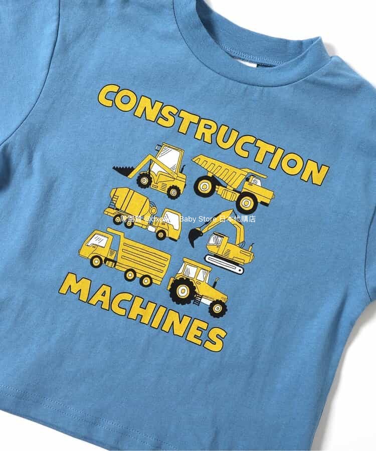 Japanese children's clothing BREEZE work vehicle series tops 80-130cm boys' summer TOPS