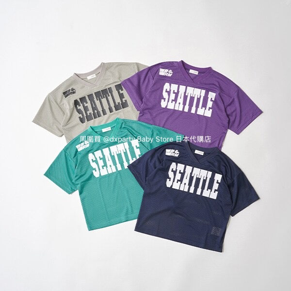 Japanese children's clothing b・R# V-neck mesh sports top 100-150cm boys/girls summer TOPS