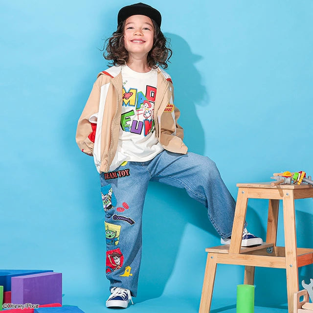 Japanese children's clothing BDL x Disney Toy Story printed top 80-140cm boys' spring and summer TOPS