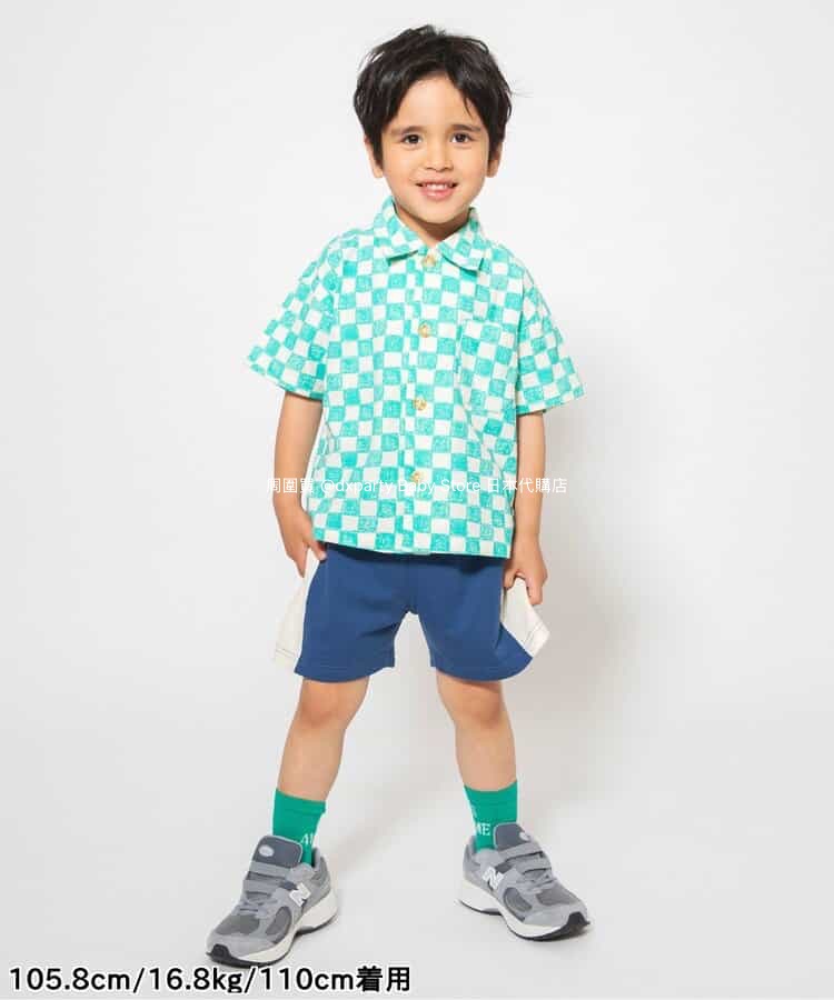 Japanese children's clothing BREEZE printed shirt 90-140cm boys' summer TOPS