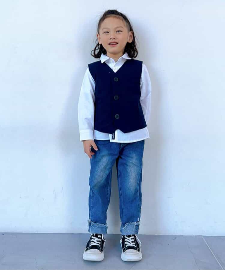 Japanese children's clothing BREEZE suit vest 90-130cm boys' spring outerwear interview / banquet / performance