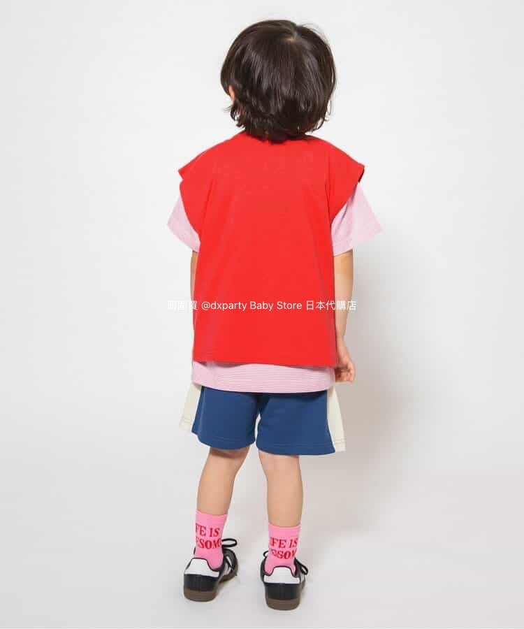 BREEZE Japanese Children's Clothing Vest and Top Two-Piece Set 80-140cm Boys'/Girls' Summer TOPS