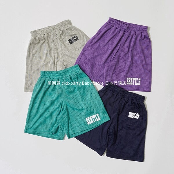 Japanese children's clothing b・R# mesh sports shorts 100-150cm boys/girls summer PANTS