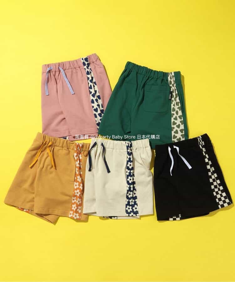 Japanese children's clothing BREEZE side pattern shorts 80-140cm boys/girls summer PANTS