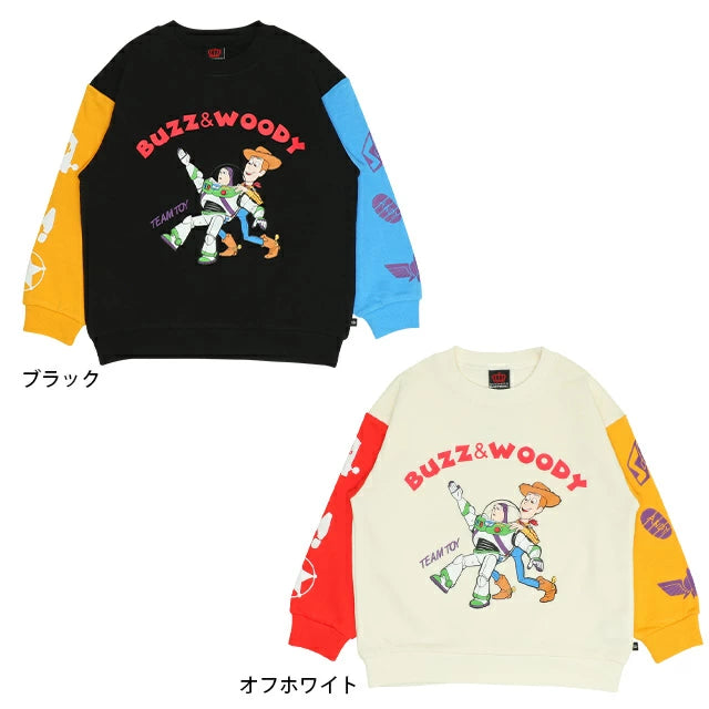 Japanese BDL x Disney Toy Story two-tone sleeve sweatshirt 90-140cm boys/girls spring/summer TOPS