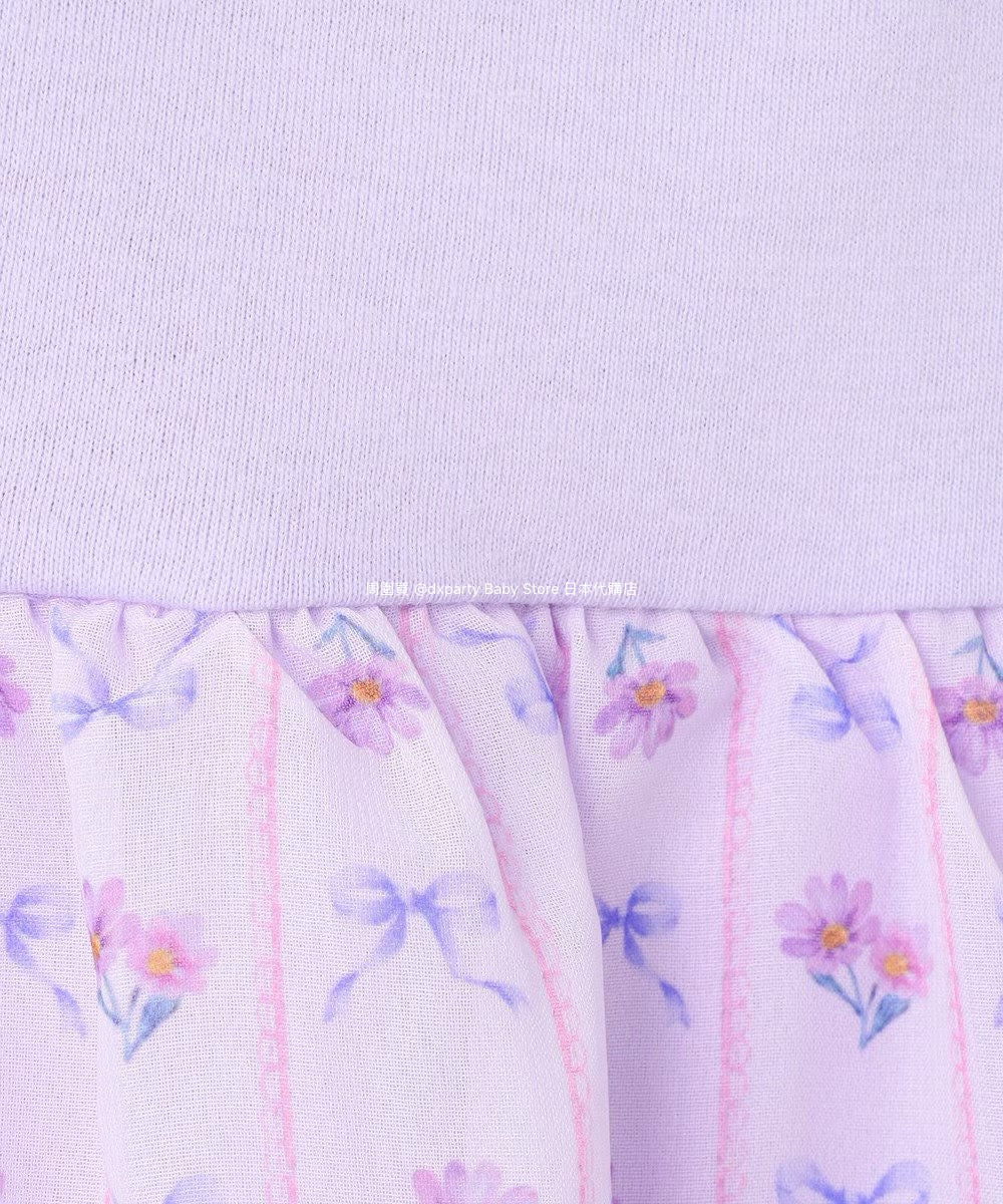 Japanese children's clothing aF#a325 spliced elegant top 90-160cm girls summer TOPS