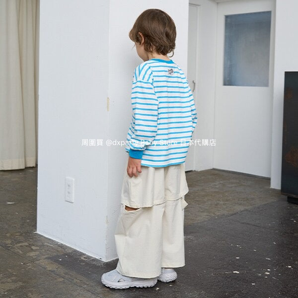 Japanese children's clothing b・R# 2Way detachable shorts loose stretch pants 100-150cm boys/girls spring and summer PANTS