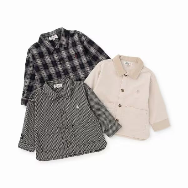 日本童裝 pe#main x【POLO BCS】襯衫外套 80-130cm 男童款/女童款 秋季 TOPS OUTERWEAR