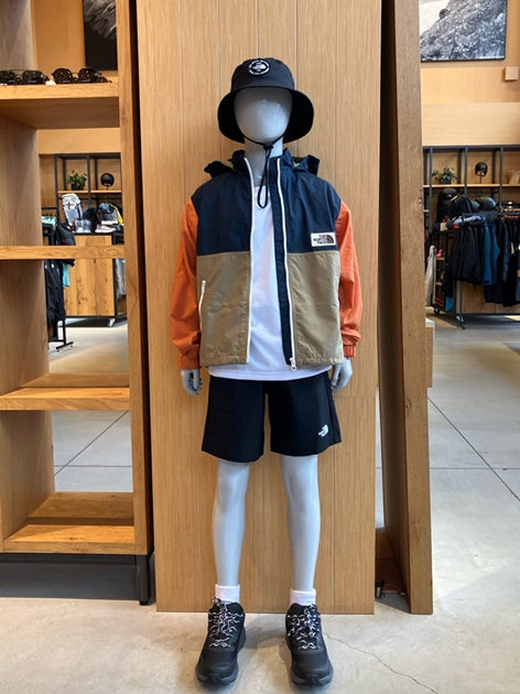 Japanese children's clothing TNF waterproof series high-stretch static care sports shorts 130-160cm boys'/girls' summer PANTS