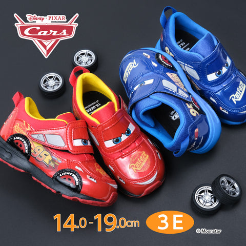 日本直送 moonstar Disney Cars  抗菌防臭 3E 健康機能兒童鞋 14-19cm 男童款 鞋系列
