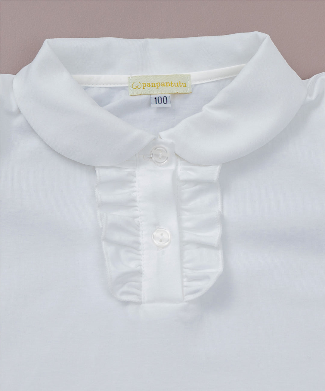Japanese children's clothing panpantutu classic ruffle shirt 80-150cm girls summer TOPS interview / banquet / performance