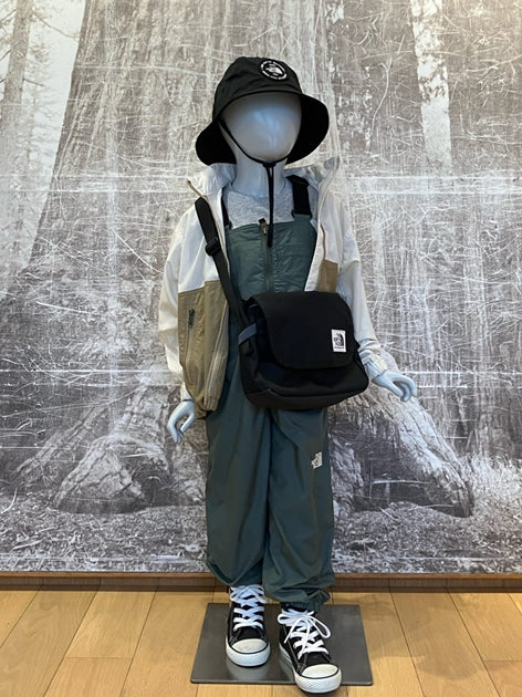 Japanese TNF UV Protection Parent-Child Historical Logo Print Tops (100-120cm) for Boys/Girls Summer