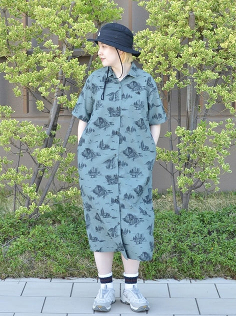 Japanese children's clothing TNF anti-UV static care breathable parent-child mountain shirt dress S-XL adult summer dresses