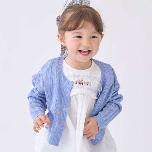 日本童裝 pe#main 針織薄外套 80-130cm 女童款 夏季 OUTERWEAR