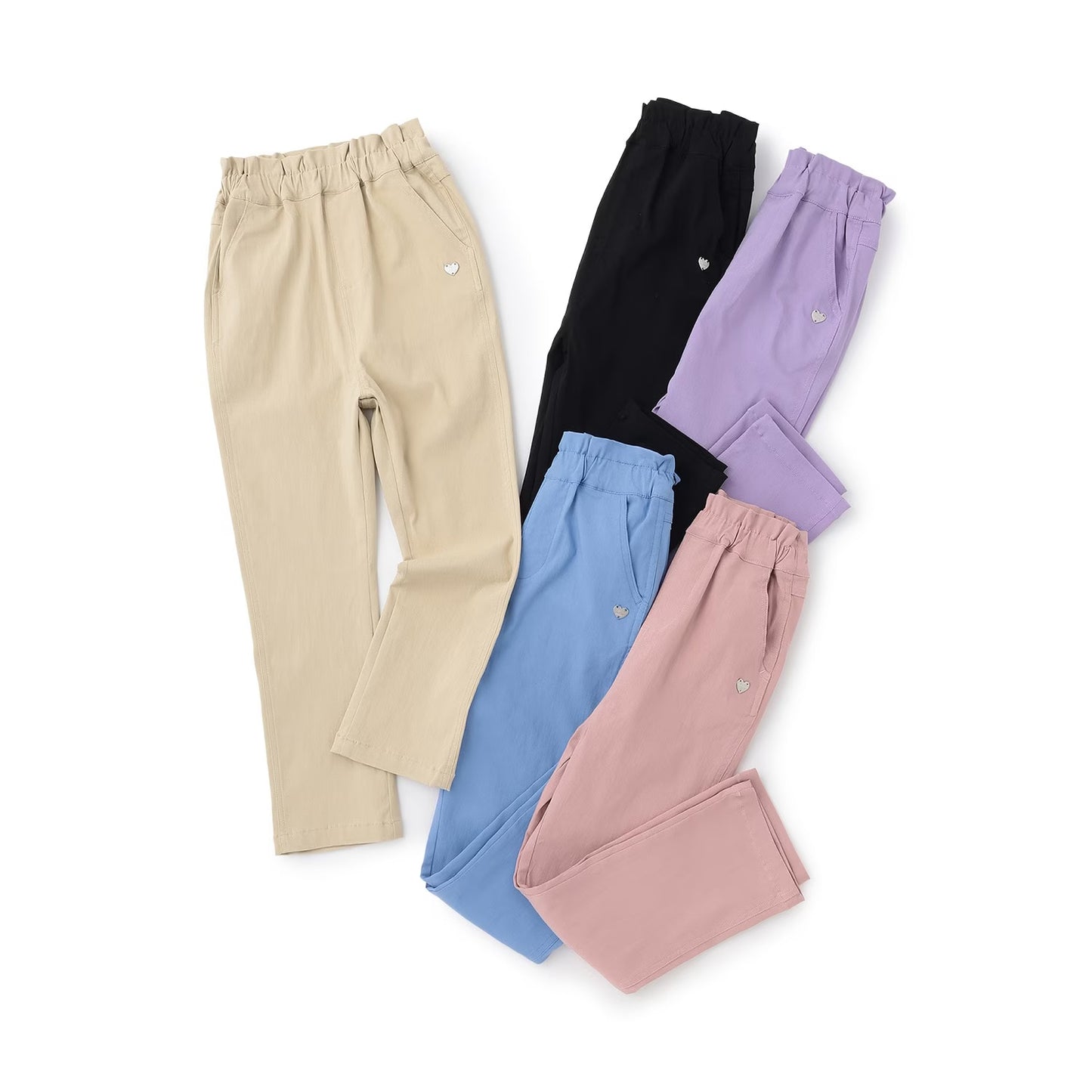 日本童裝 Ly# mine 荷葉邊口袋彈力長褲 100-140cm 女童款 秋季 PANTS