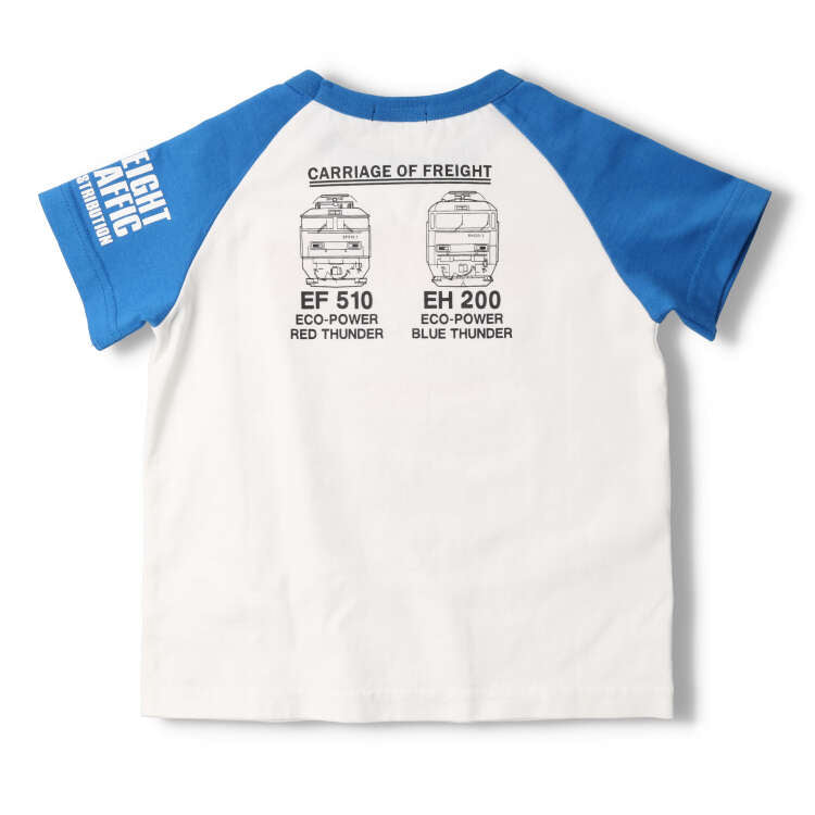 Japanese Moujonjon JR Freight Train Top 90-130cm Boys Summer TOPS Railway Series