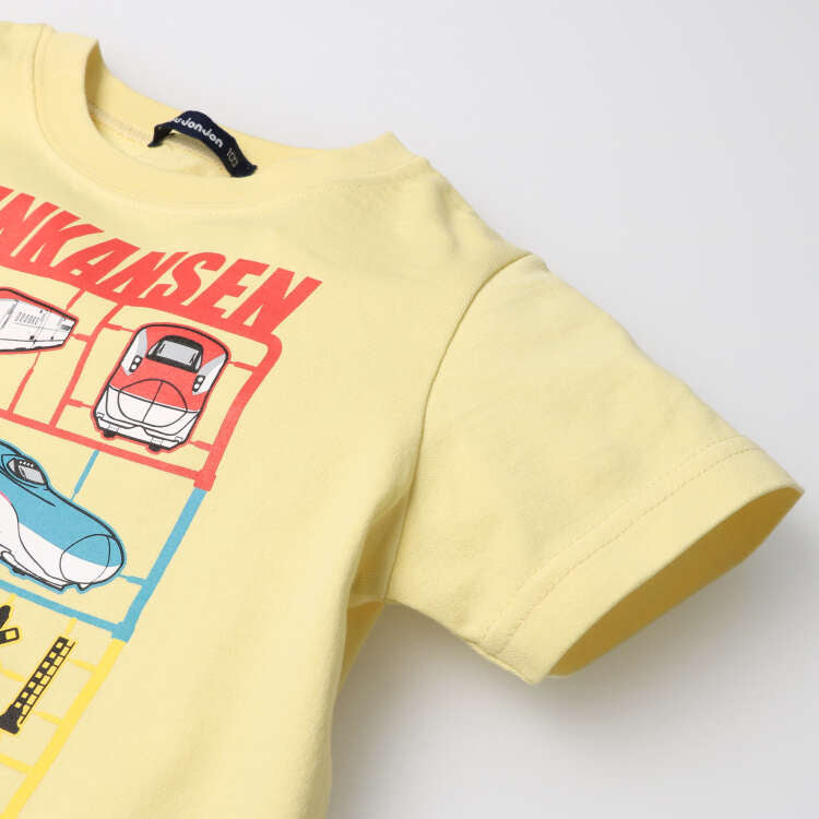 Moujonjon Shinkansen Tops (90-130cm) for Boys (Japanese Children's Clothing) Summer TOPS Railway Series