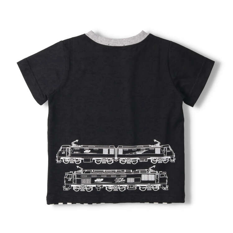 Japanese Moujonjon JR Freight Train Top 90-130cm Boys Summer TOPS Railway Series