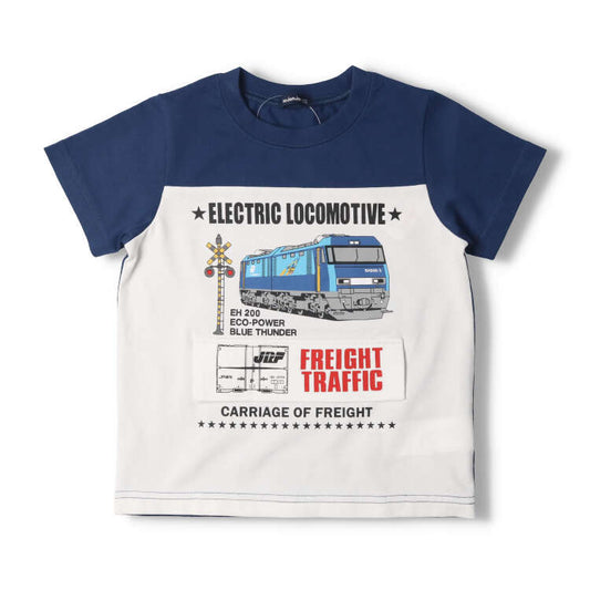 Moujonjon JR Cargo Tops 90-130cm Boys' Summer TOPS Railway Series