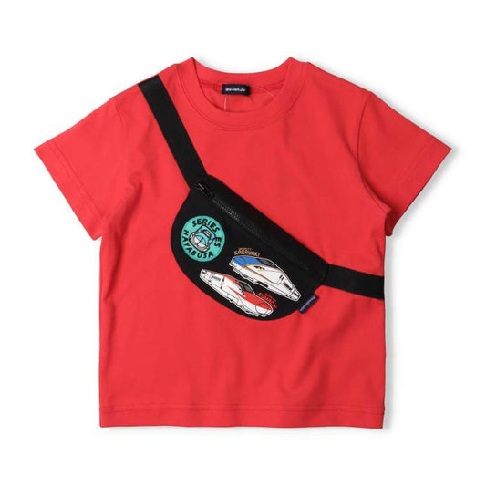 Moujonjon JR Shinkansen Tops (90-130cm) for Boys (Summer) (Railway Series)