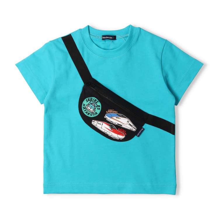 Moujonjon JR Shinkansen Tops (90-130cm) for Boys (Summer) (Railway Series)