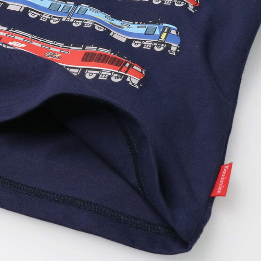 現貨區1-2日寄出--日本童裝 Moujonjon 日本製 JR貨物電車大集合 上衣 90/130cm 男童款 夏季 TOPS 鐵路系列