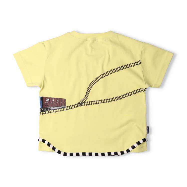 Japanese Moujonjon JR Freight Train Top 90-130cm Boys Summer TOPS Railway Series