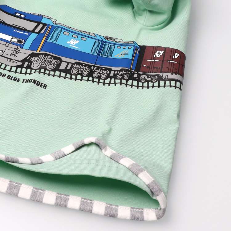 Japanese Moujonjon JR Freight Train Top 90-130cm Boys Summer TOPS Railway Series