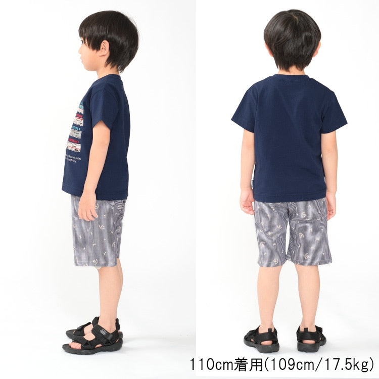 Moujonjon JR Shinkansen Tops (100-130cm) for Boys (Summer TOPS) (Railway Series)