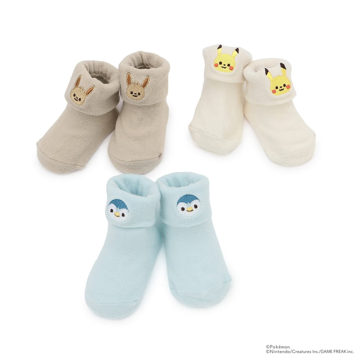 日本直送 pe#main x【monpoke】襪一對 9-13cm 初生嬰兒 襪系列