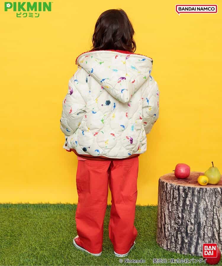 日本童裝 BREEZE x Pikmin 2Way 雙面兩著 夾棉外套 80-140cm 男童款/女童款 冬季 (適合初秋、香港平均溫度、寒冷天氣)OUTERWEAR