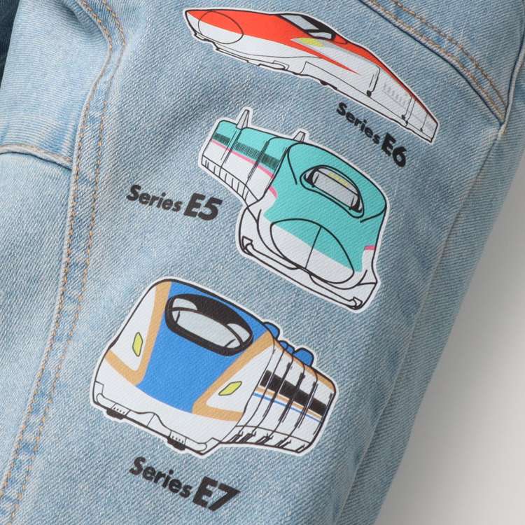 Moujonjon JR Shinkansen Denim Pants 90-140cm Boys' Summer PANTS Railway Series
