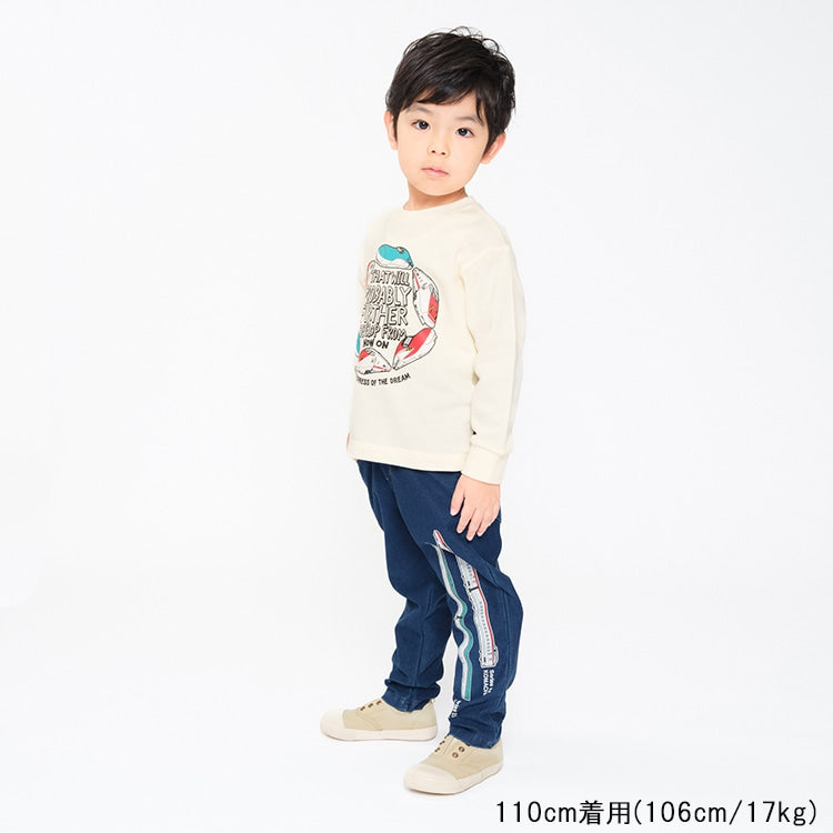 Moujonjon JR Shinkansen Denim Pants (80-140cm) for Boys (Summer) - Railway Series