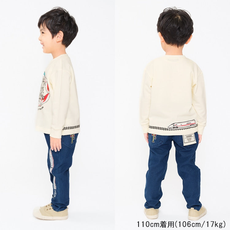 Moujonjon JR Shinkansen Denim Pants (80-140cm) for Boys (Summer) - Railway Series