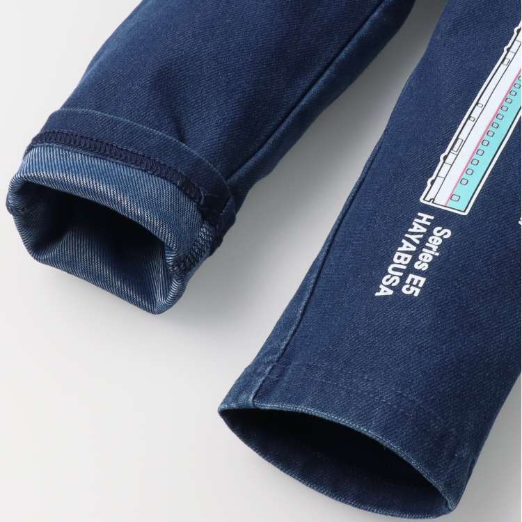 Moujonjon JR Shinkansen Denim Pants (80-140cm) for Boys (Summer) - Railway Series