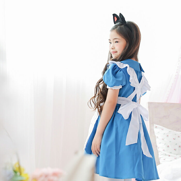 日本童裝 愛麗絲夢遊仙境 Alice公主連身裙 100-140cm 女童款 萬聖節 Cosplay服裝 Halloween攪鬼特輯 AAA