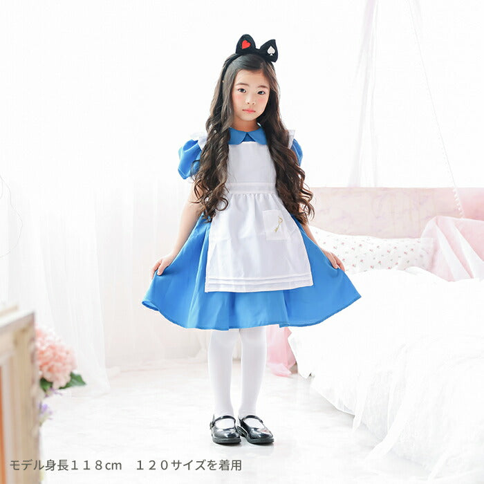 日本童裝 愛麗絲夢遊仙境 Alice公主連身裙 100-140cm 女童款 萬聖節 Cosplay服裝 Halloween攪鬼特輯 AAA