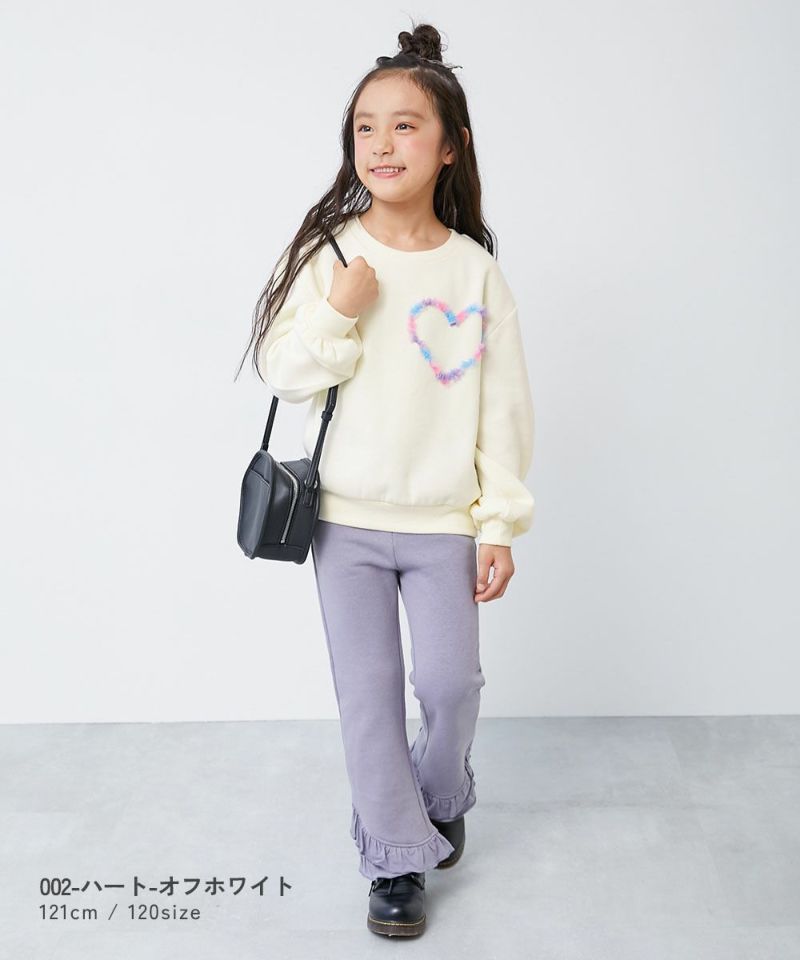 日本童裝 dev!rock 抓毛薄紗圖案衛衣 100-160cm 女童款 冬季 TOPS