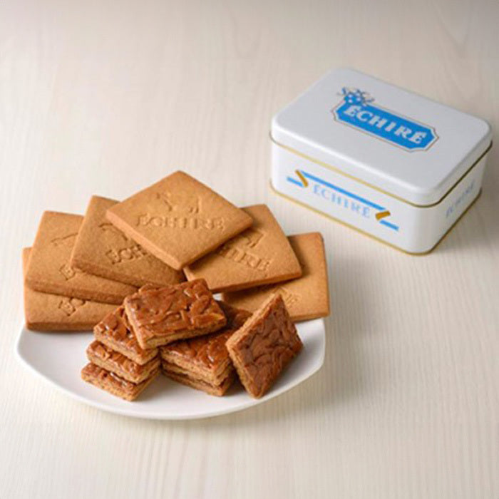 日本直送 Echire 法國頂級白罐牛油餅乾 (法式傳統牛油曲奇 & 焦糖杏仁曲奇) 聖誕快樂特輯 新年行運發財特輯 Christmas Happy New Year 馬年 限定手信