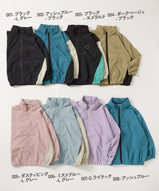 Japanese children's clothing dev!rock waterproof series stand collar thin jacket 100-160cm boys/girls spring and summer outerwear