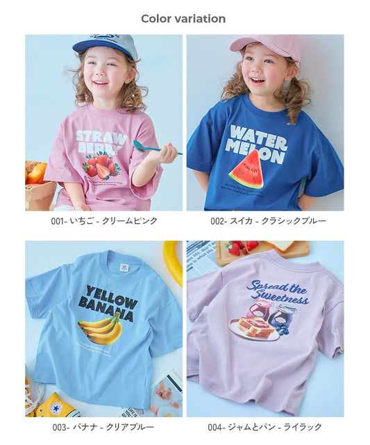 日本童裝 dev!rock 照片印花短袖上衣 100-160cm 女童款 TOPS 夏季