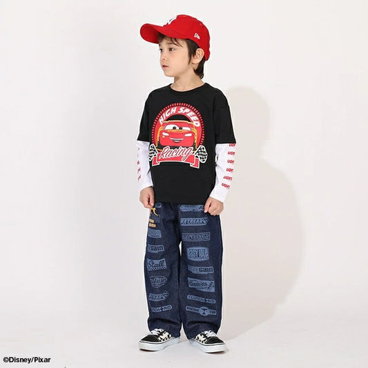 Japanese BDL x Disney parent-child print tops (80-150cm) for boys and girls (summer TOPS)